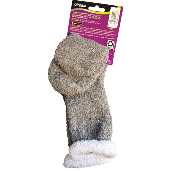 Airplus Women 5-10 Aloe Infused Ultra Comfort Socks With Vitamin E - Picture 2 of 5